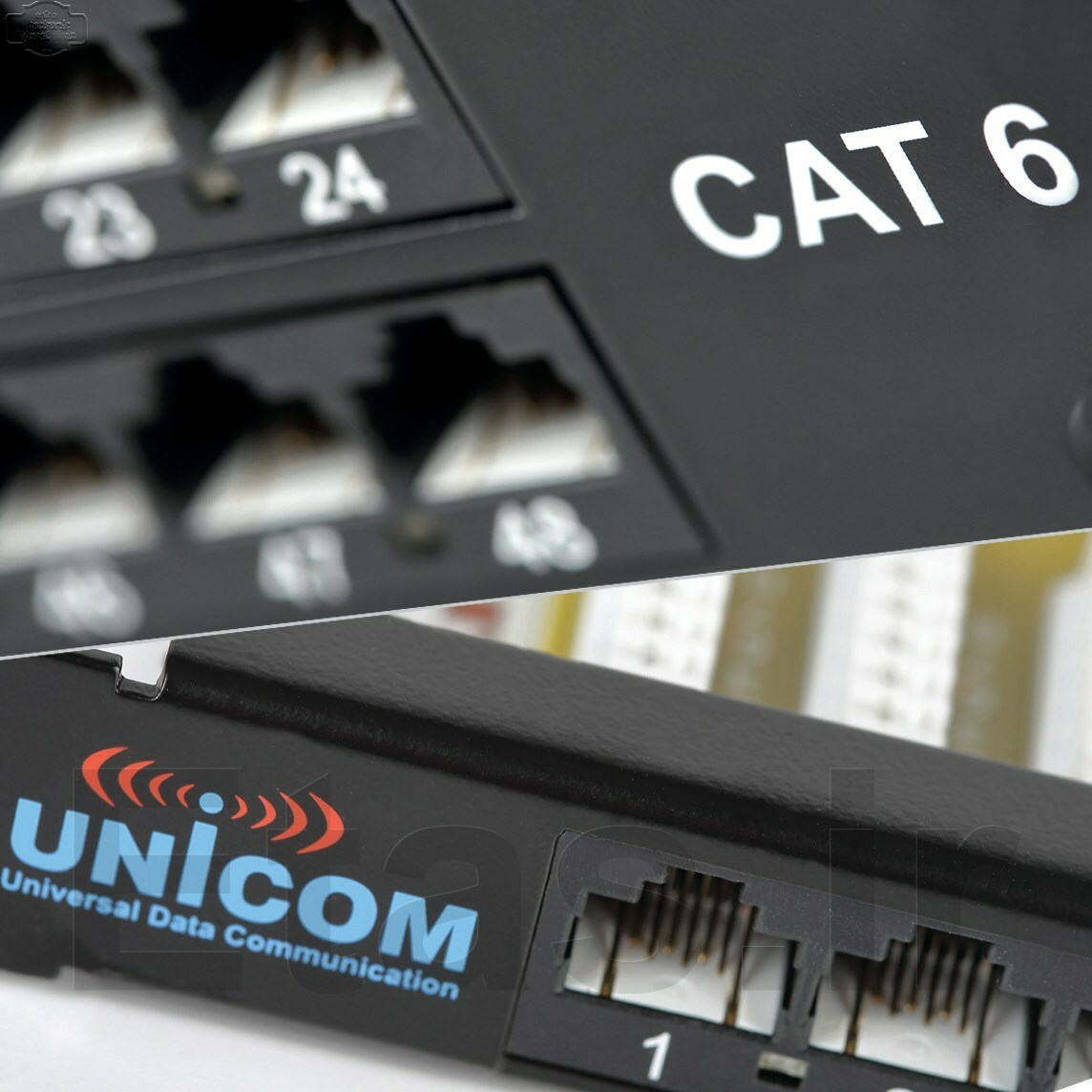 پچ پنل Cat6 یونیکام Unicom Category 6 High Density Patch Panel, UC-PNL6-H